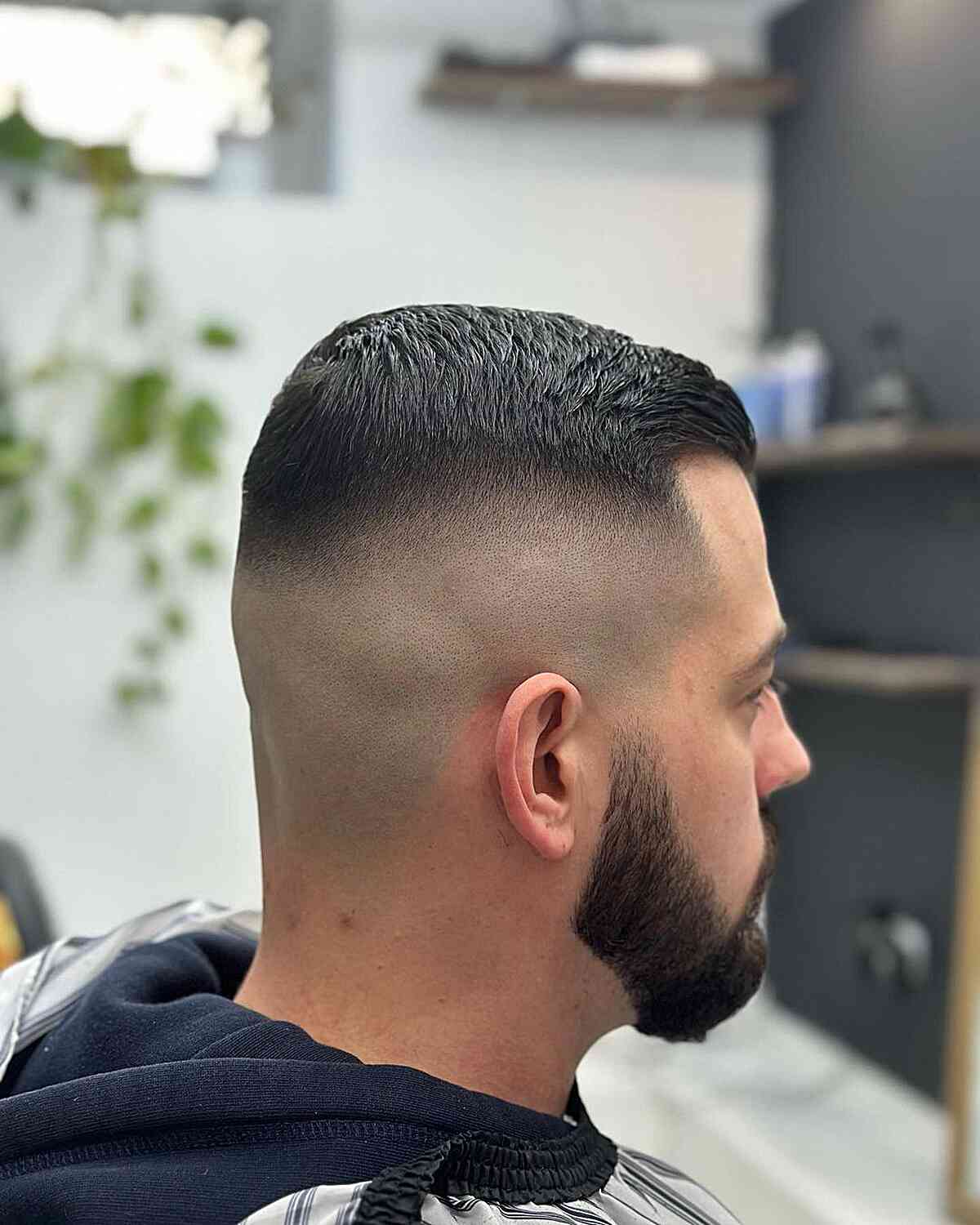 Men Thick Hair Polished High Fade