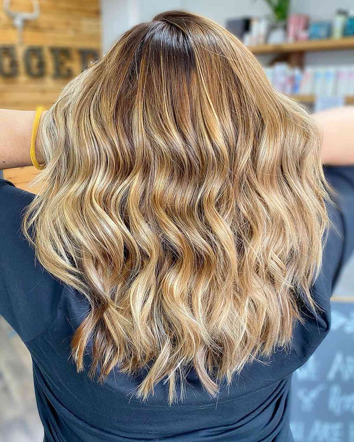 Radiant Buttery Honey Blonde Balayage