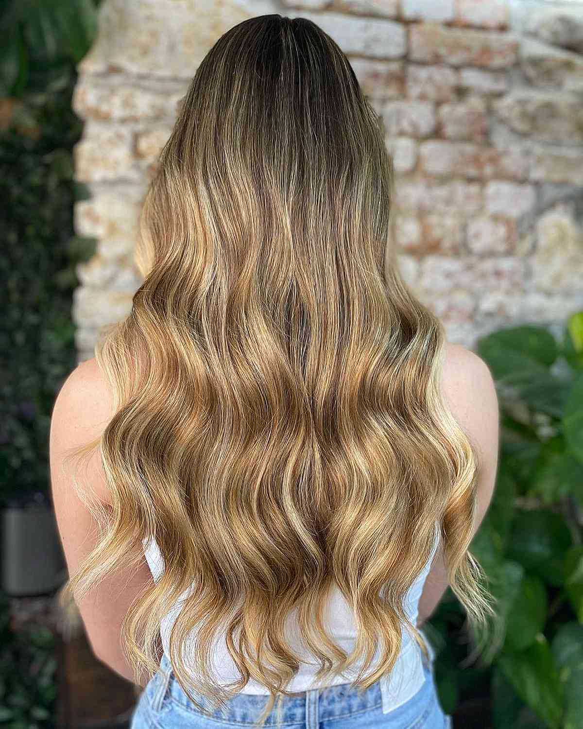 Radiant Golden Blonde Balayage