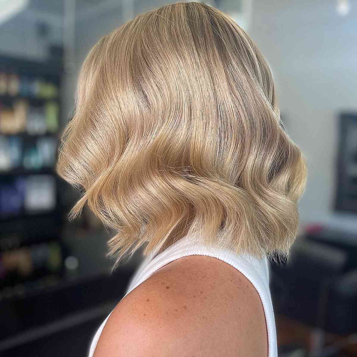 Warm Glossy Light Blonde Hair