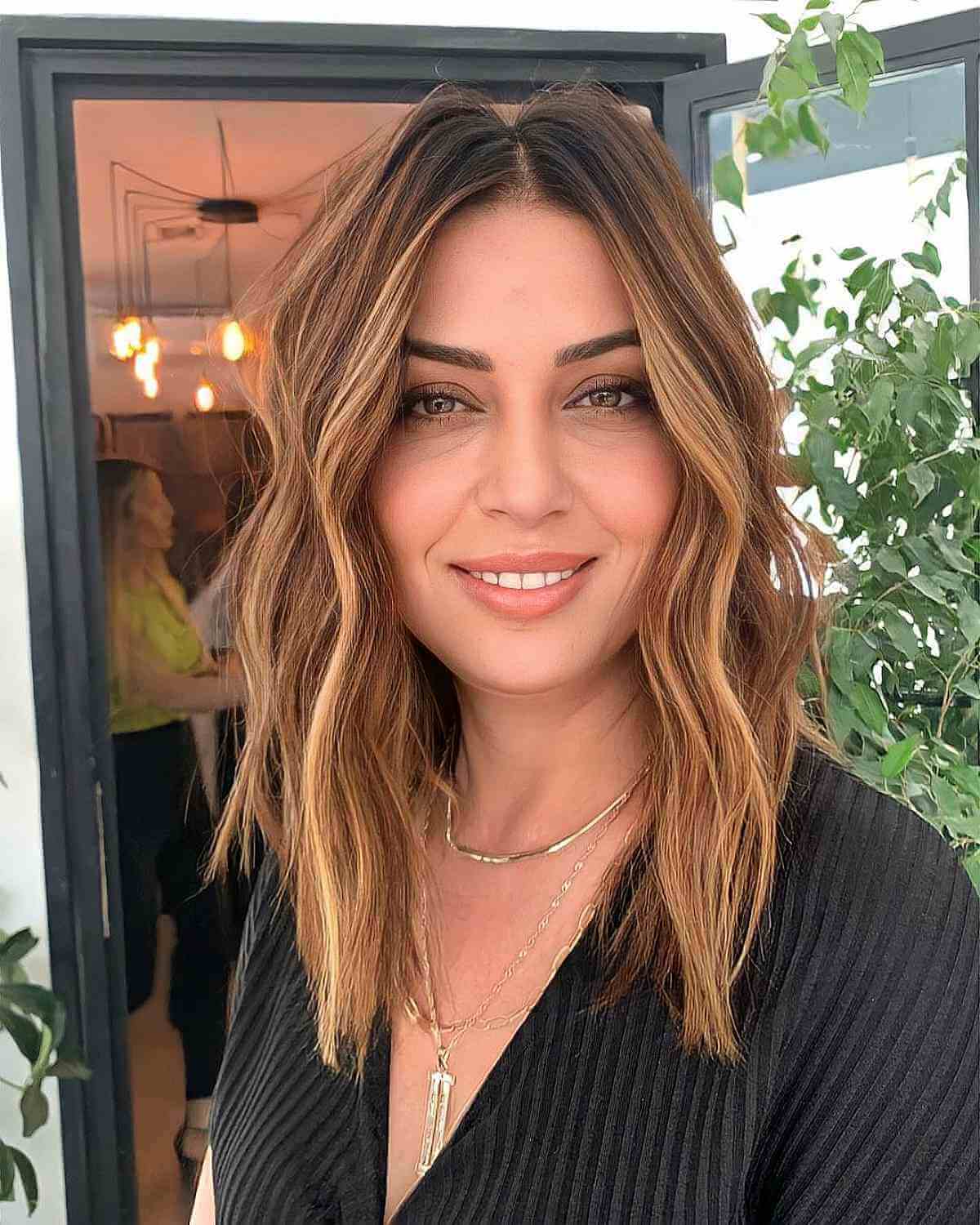 Radiant Medium-Length Hair for Women 40 and Above