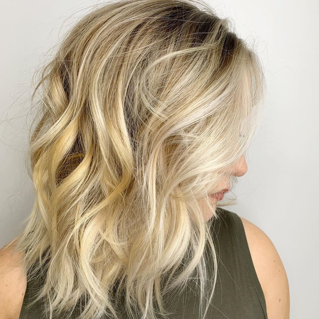 Radiant Mid-Length Blonde