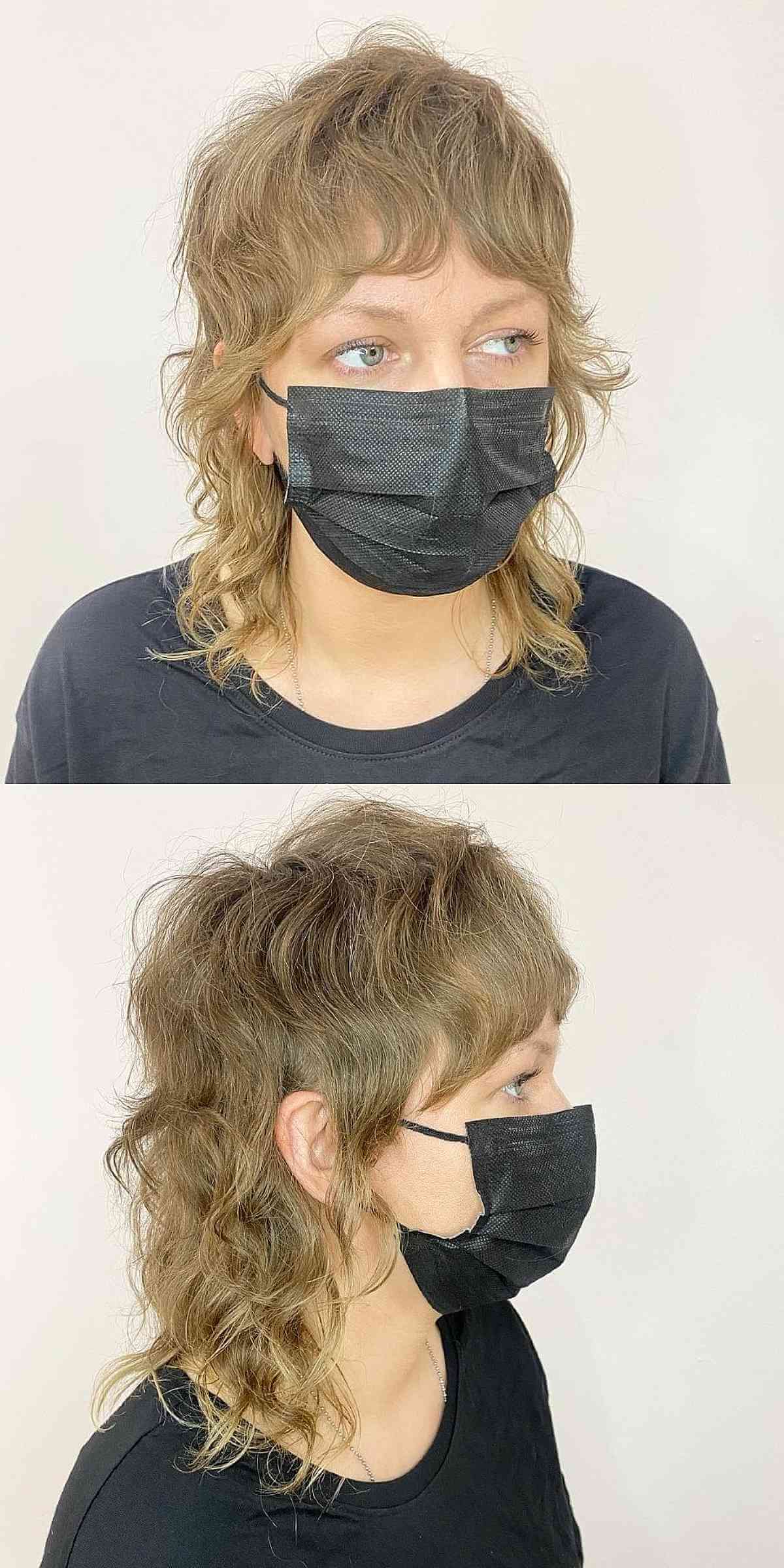 Razor Wolf Cut Mullet Hairstyle for Fine Hair