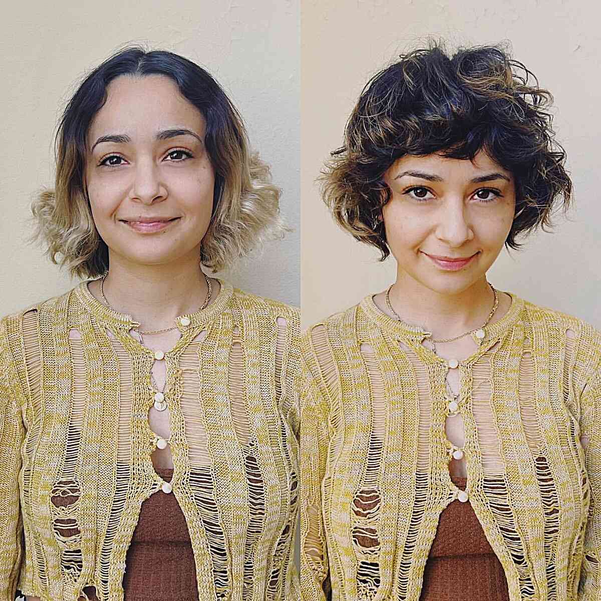 Retro Bixie Cut for girls with thick hair