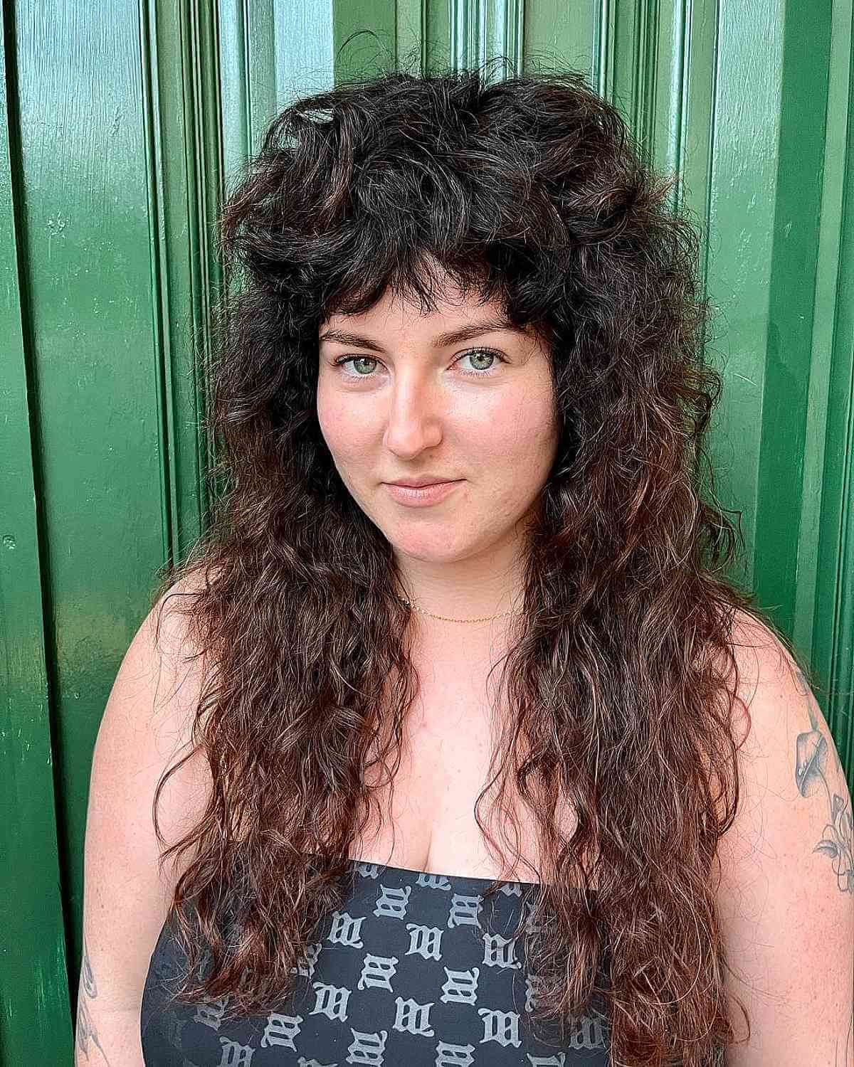 Retro Shag Style for Naturally Curly Hair