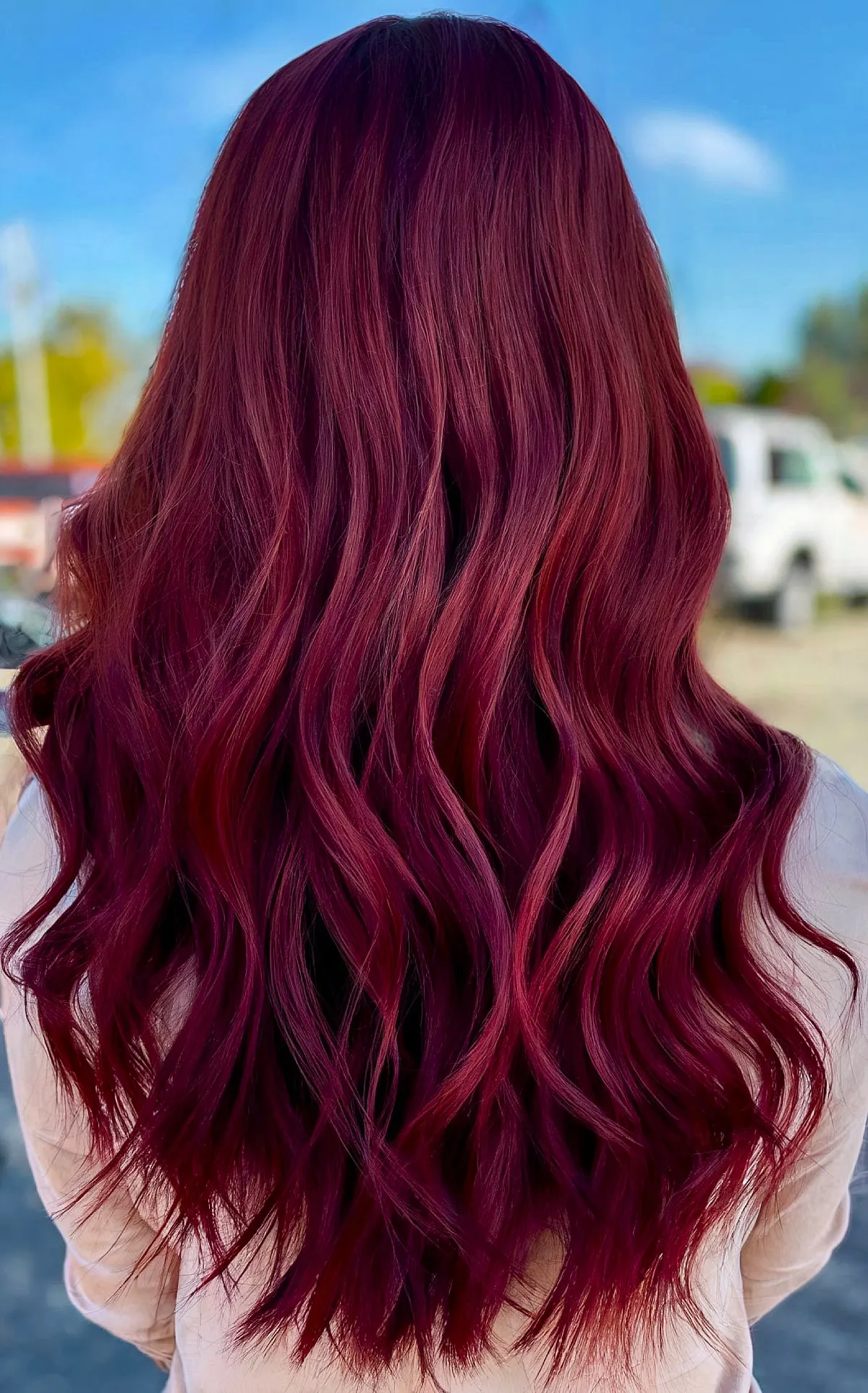 Rich Mulberry Red