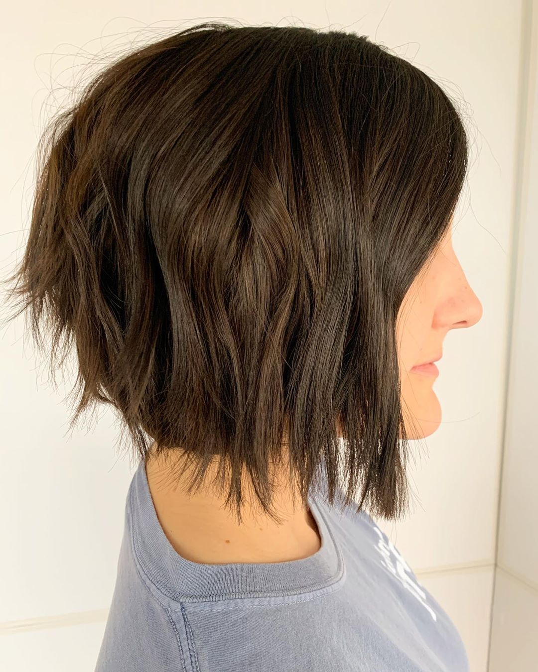 Sculpted Choppy Inverted Bob