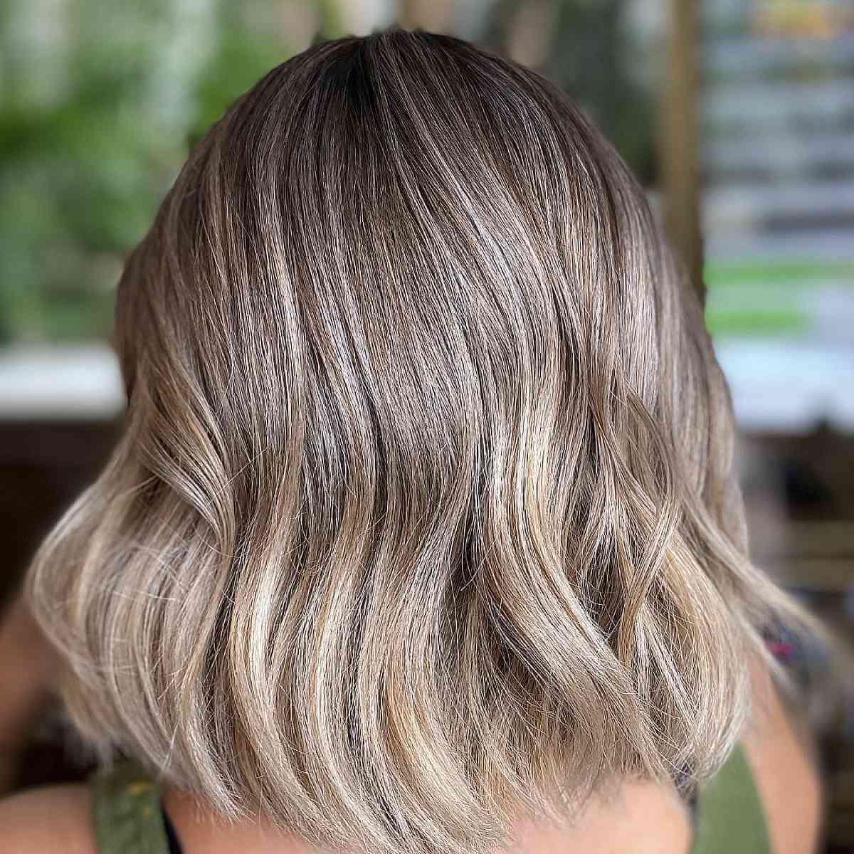 Shadow Root on Light Chestnut to Warm Blonde Ombre