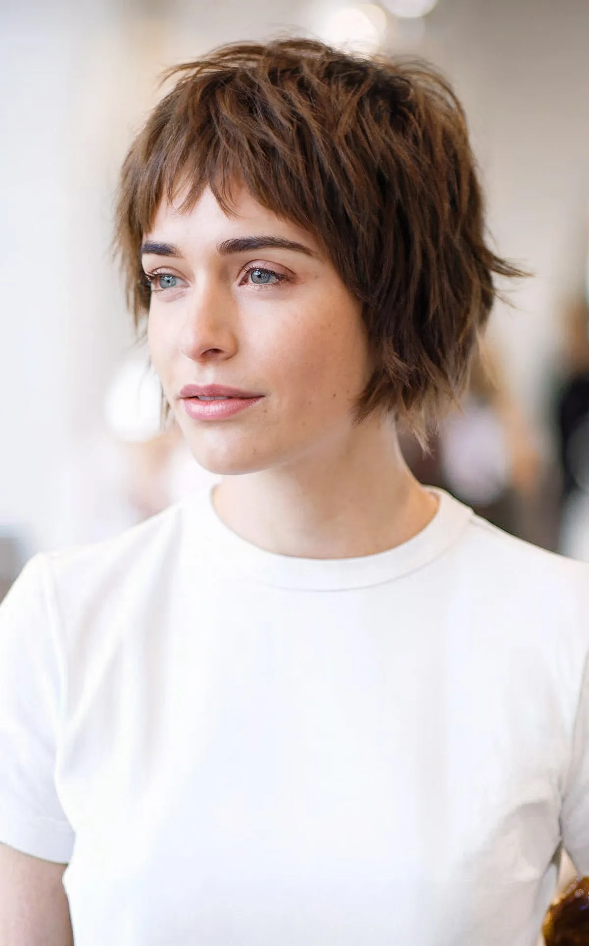 shaggy bob for fine short hair