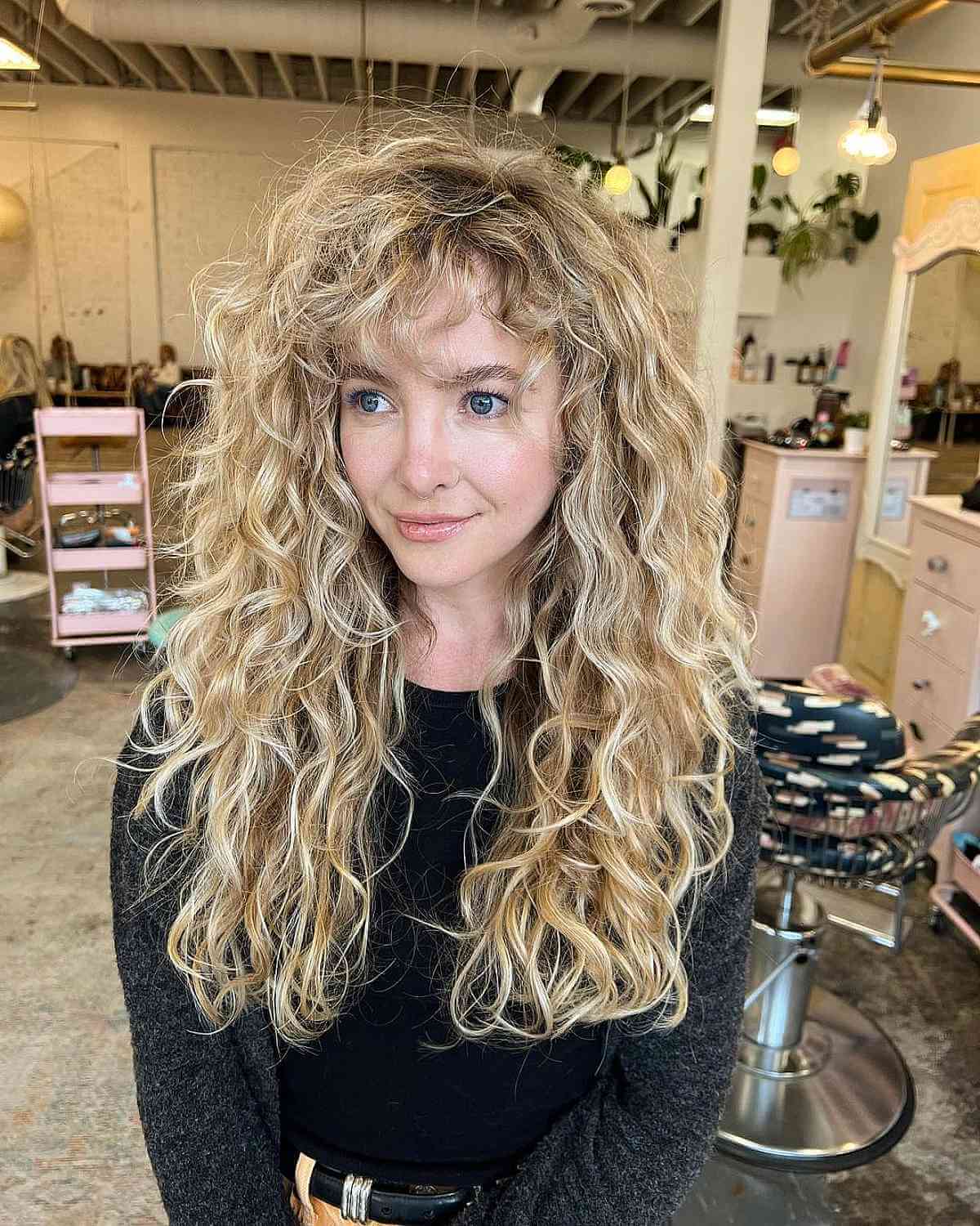 Shaggy Long Layers with Effortless Beach Curls