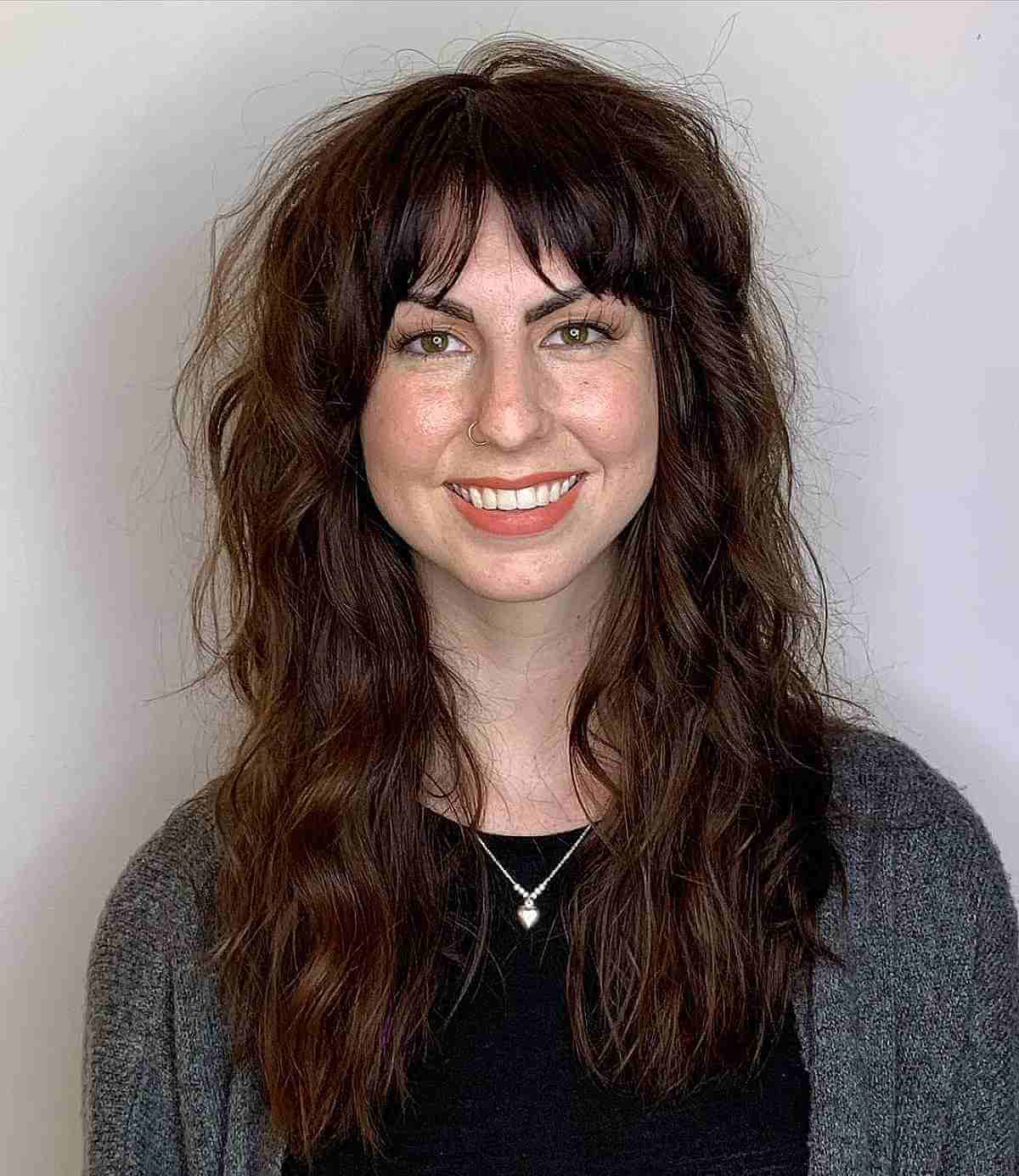 Shaggy Textured Layers for Long Wavy Locks