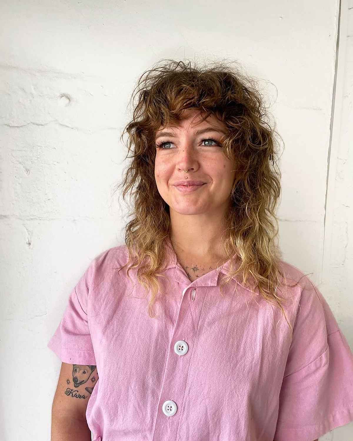 Shaggy Wolf Cut for Curly Locks