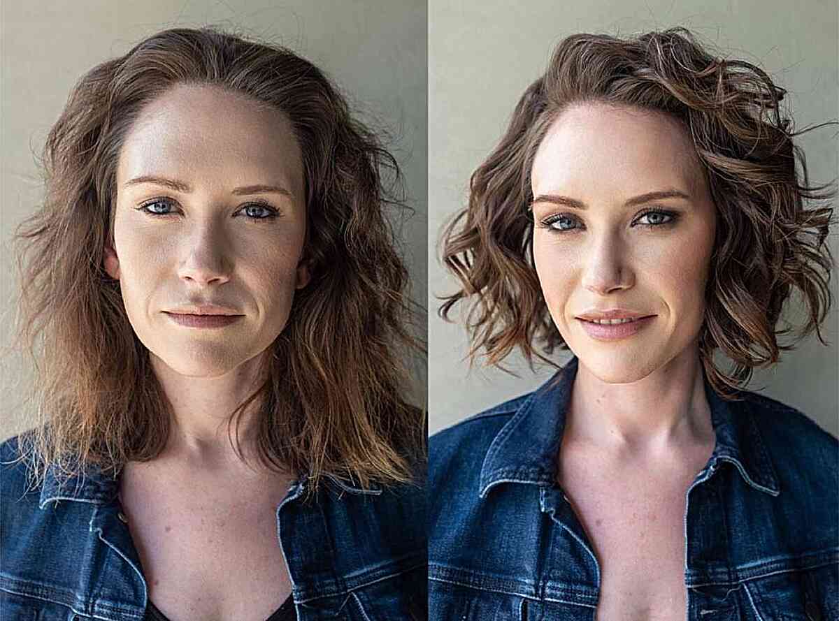 Short Bob with Curly Waves