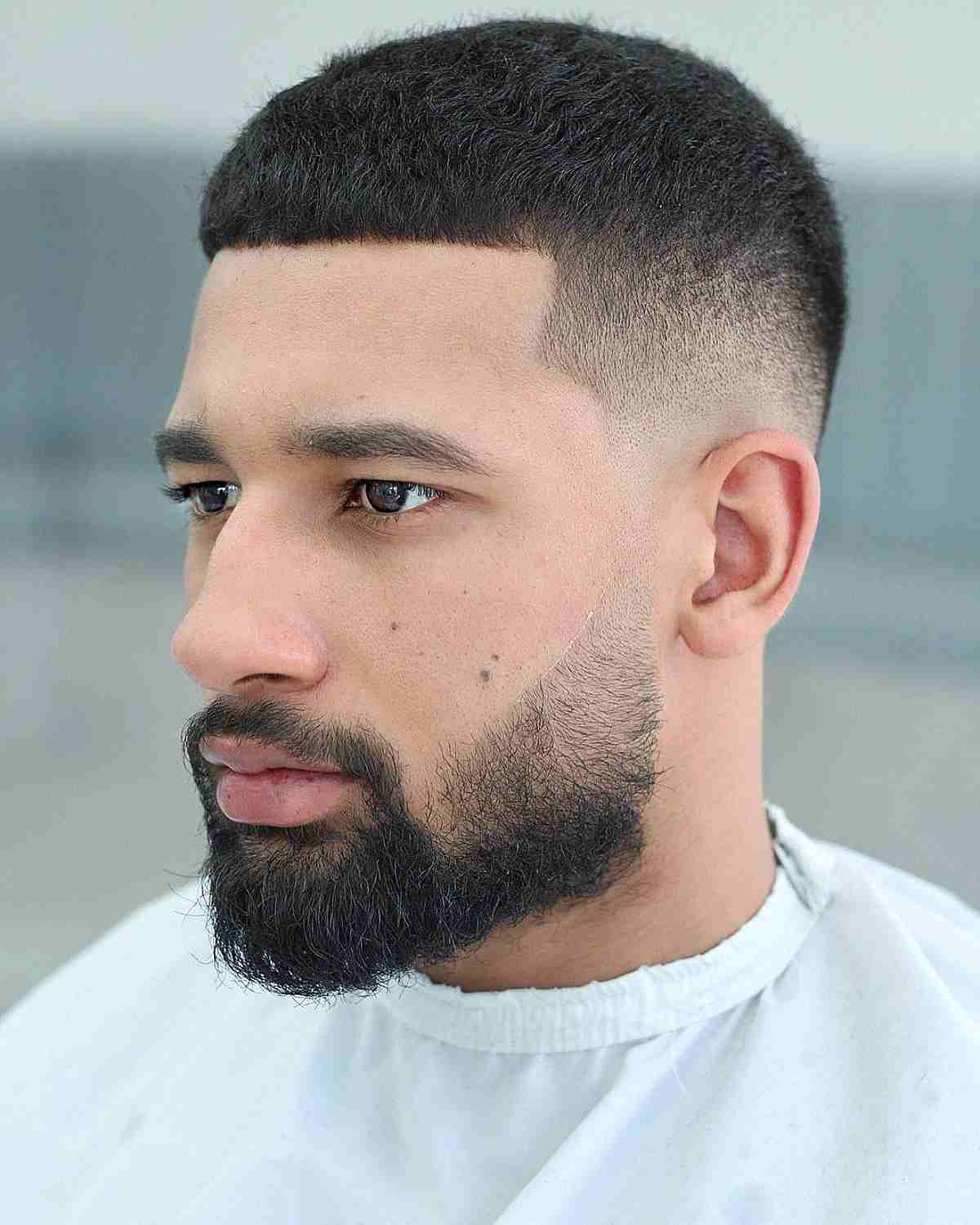 Short Crop Taper Fade with Sharp Line-Up