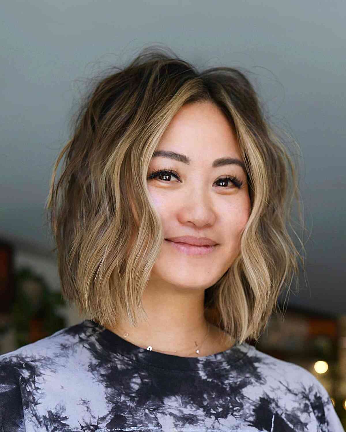 short haircut for square face asian girl