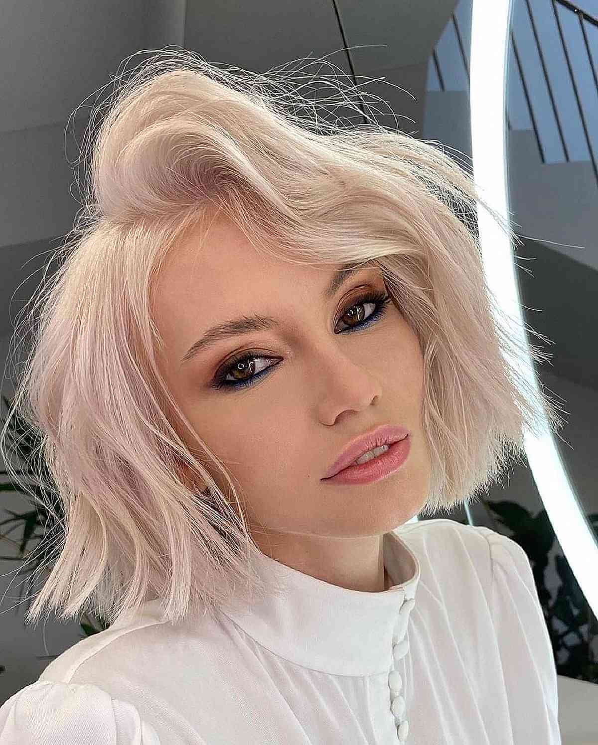 Side-Parted Lush Bob