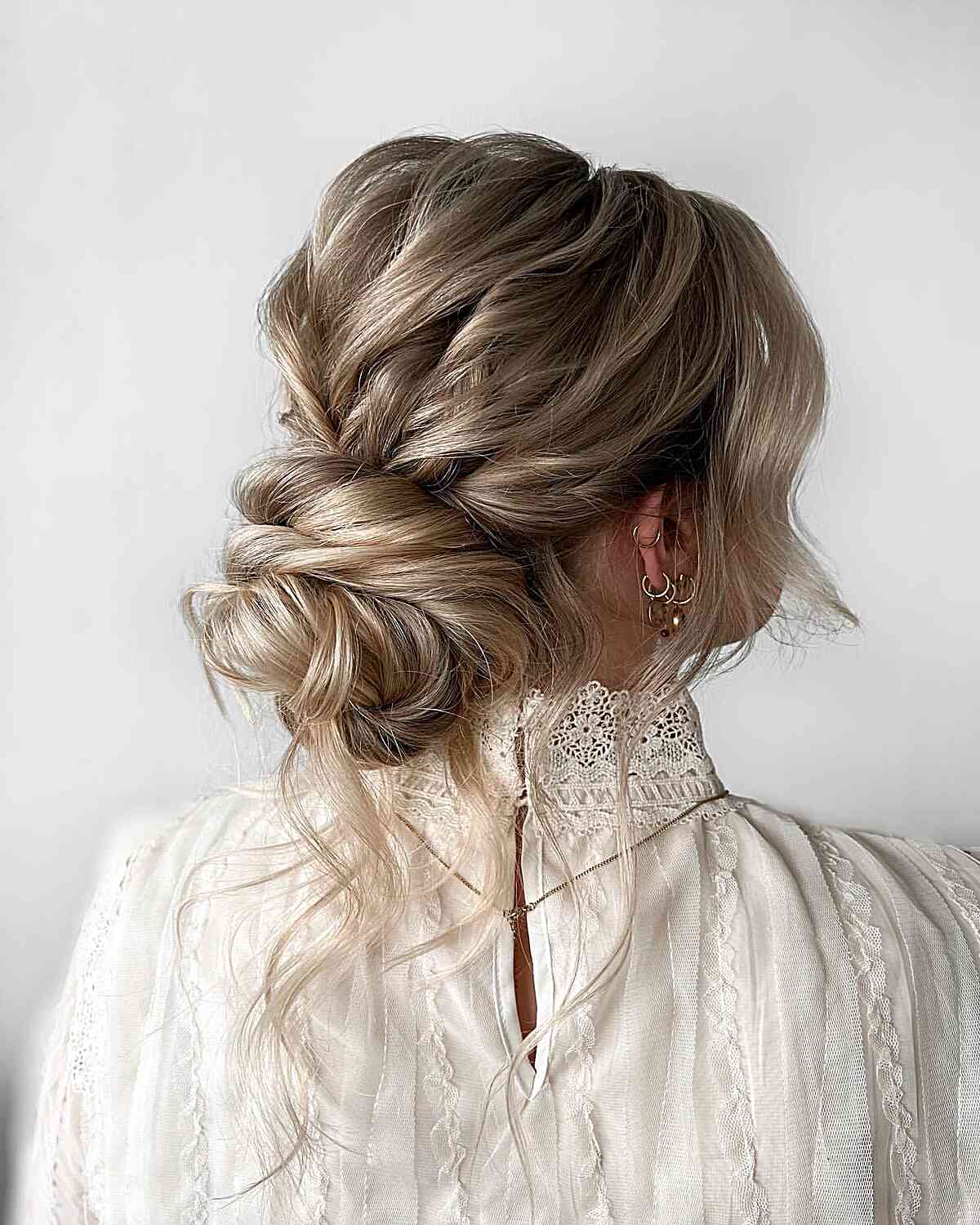 Medium Length Simple Elegant Updo