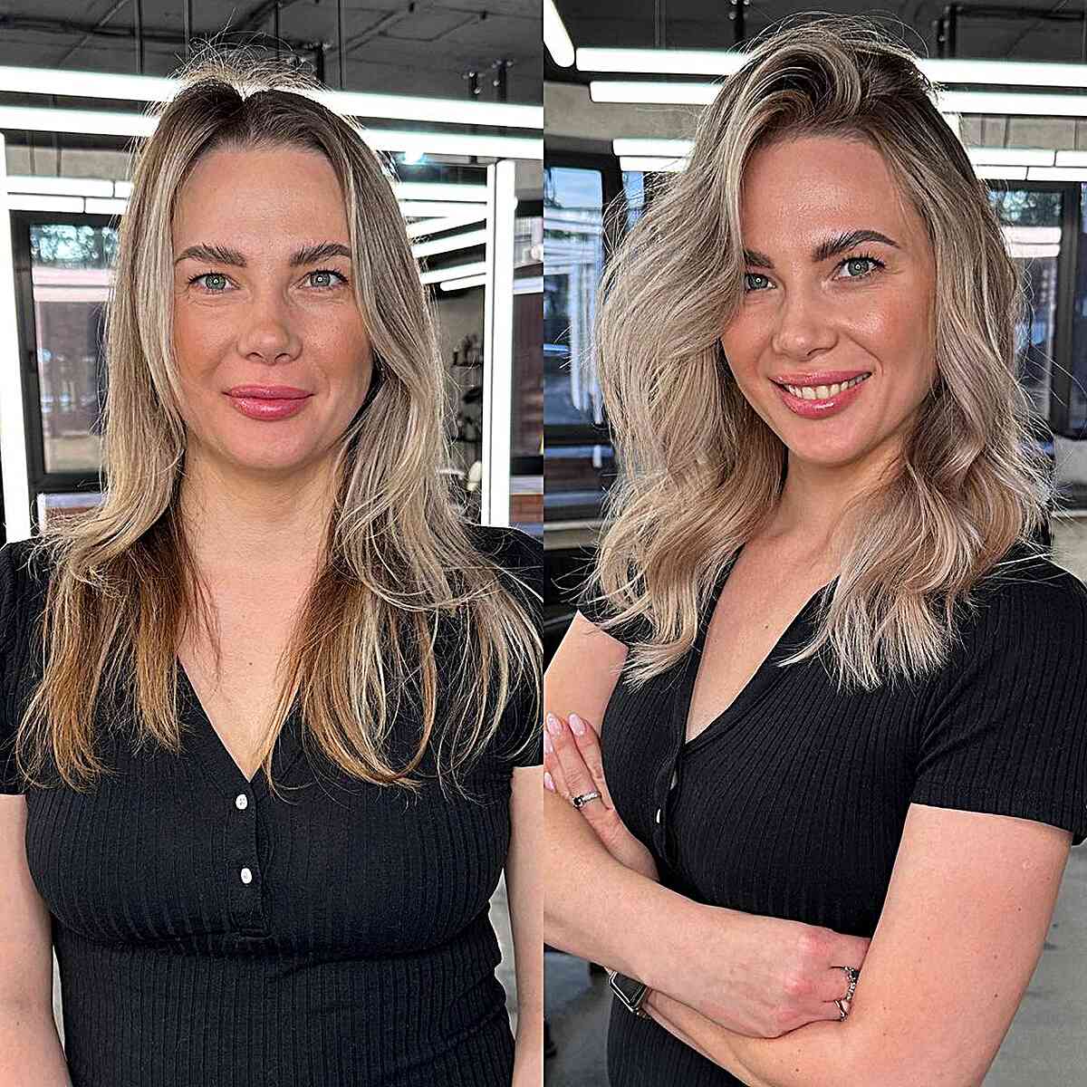 Sleek and Straight with a Pronounced Side Part