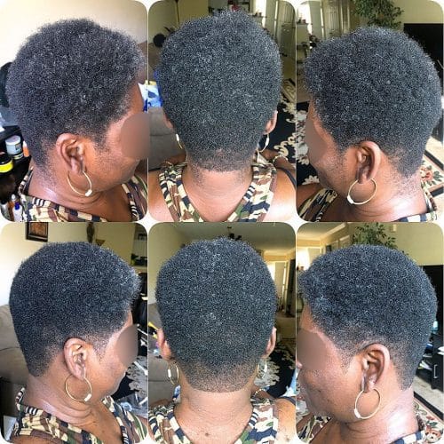 Sleek Blended Fade hairstyle for Women