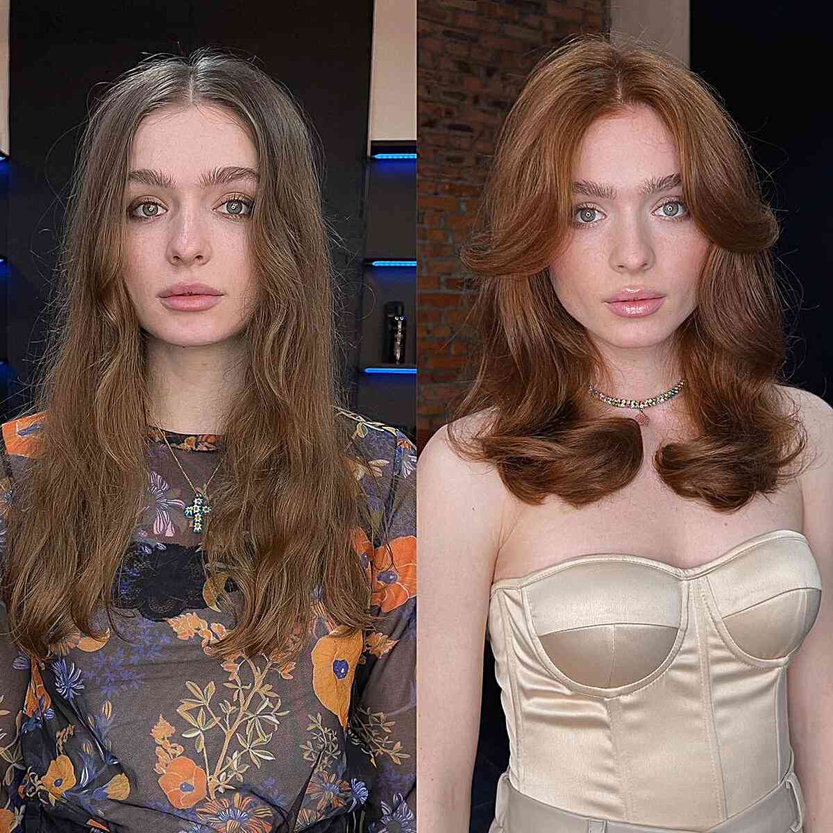 Smooth Layers for Mid-Length Hair