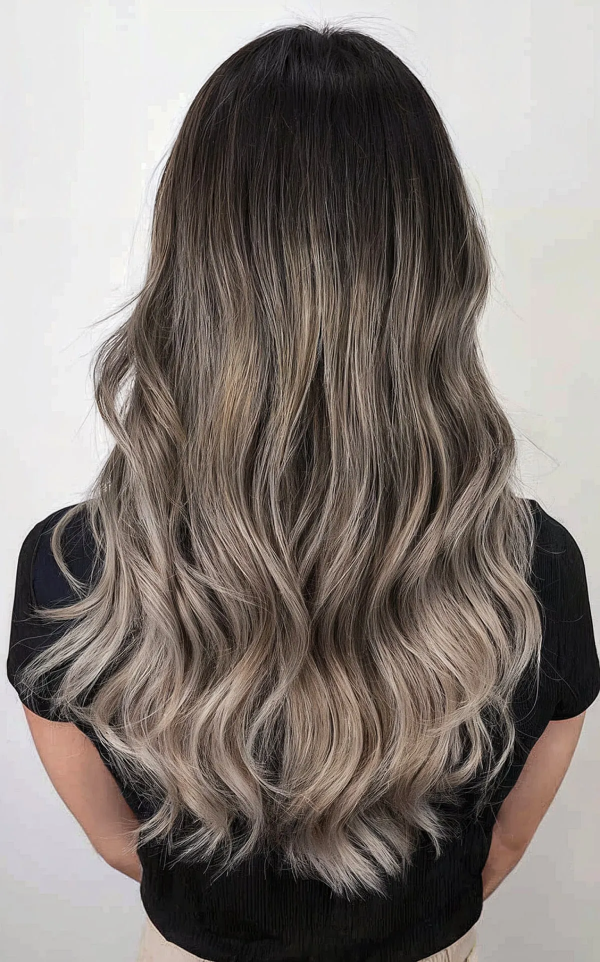 Soft Ashy Gray Hair for Winter