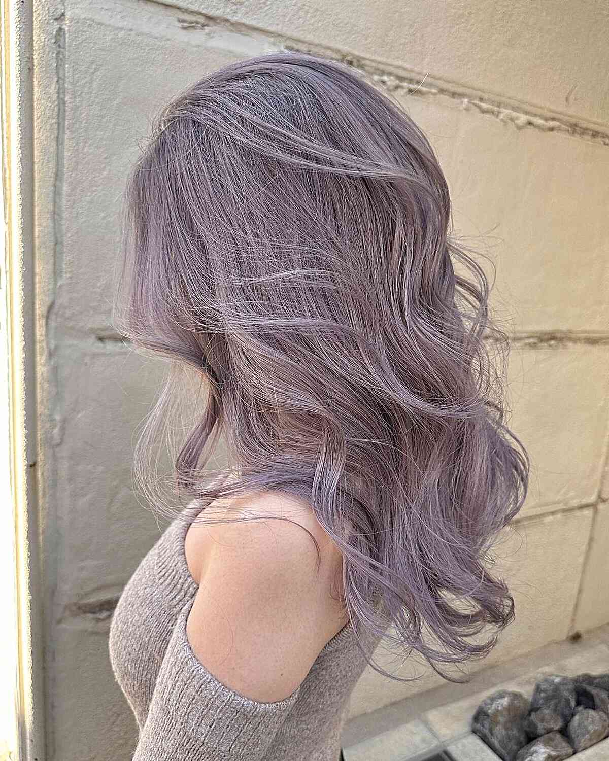 Soft Ash Lavender Pastel Hair