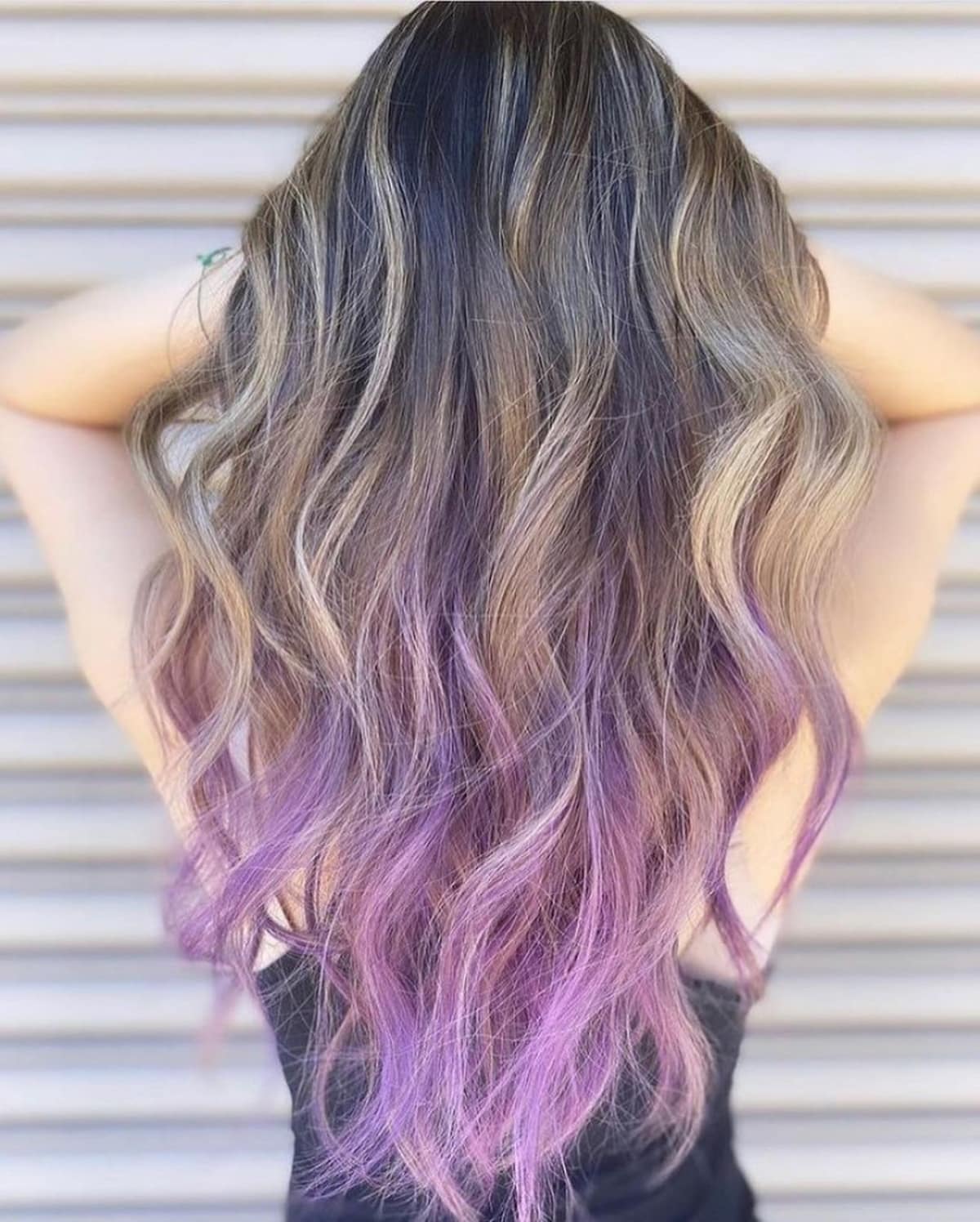 Soft lavender ombre