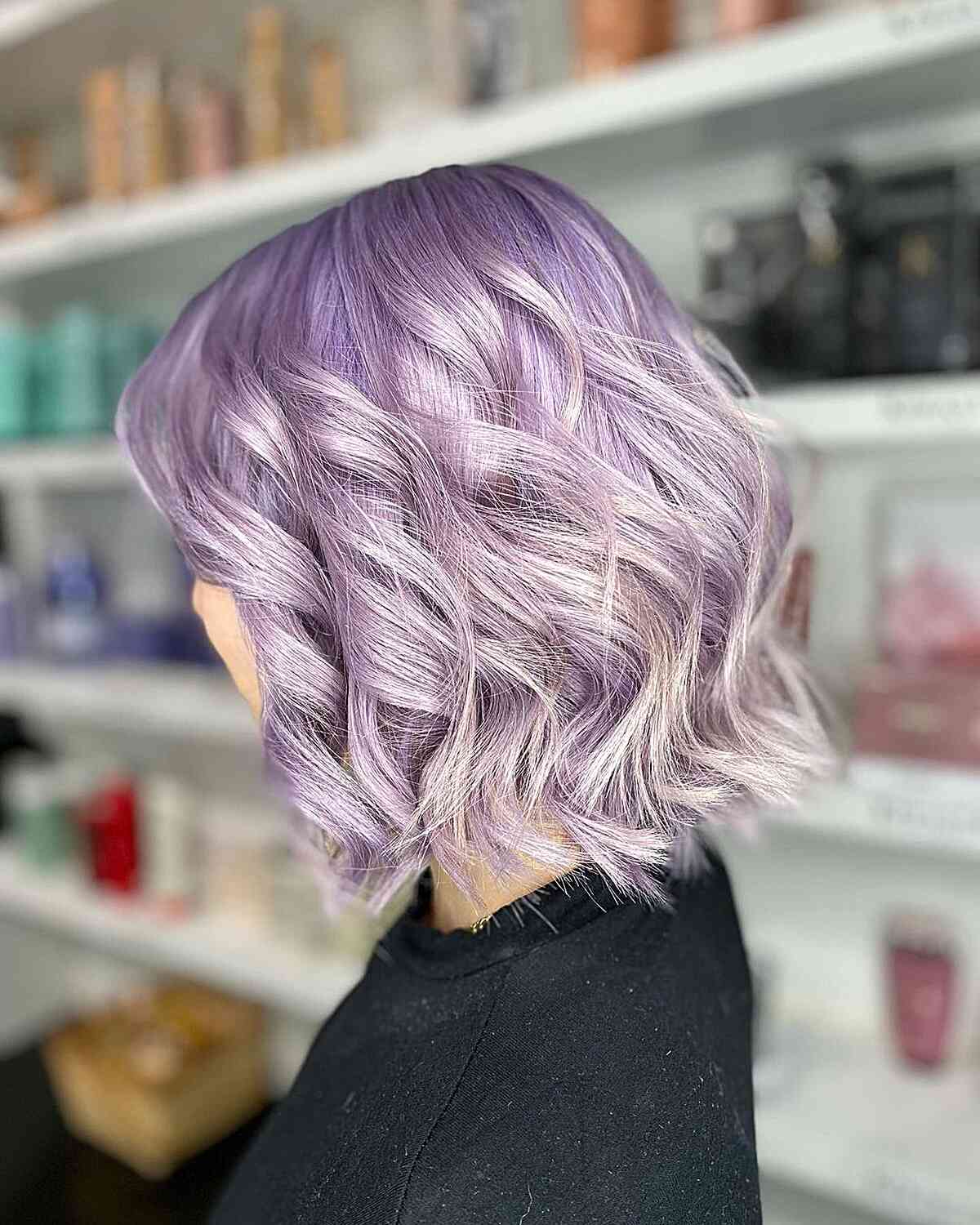 Soft Lavender-Purple Hair Shade