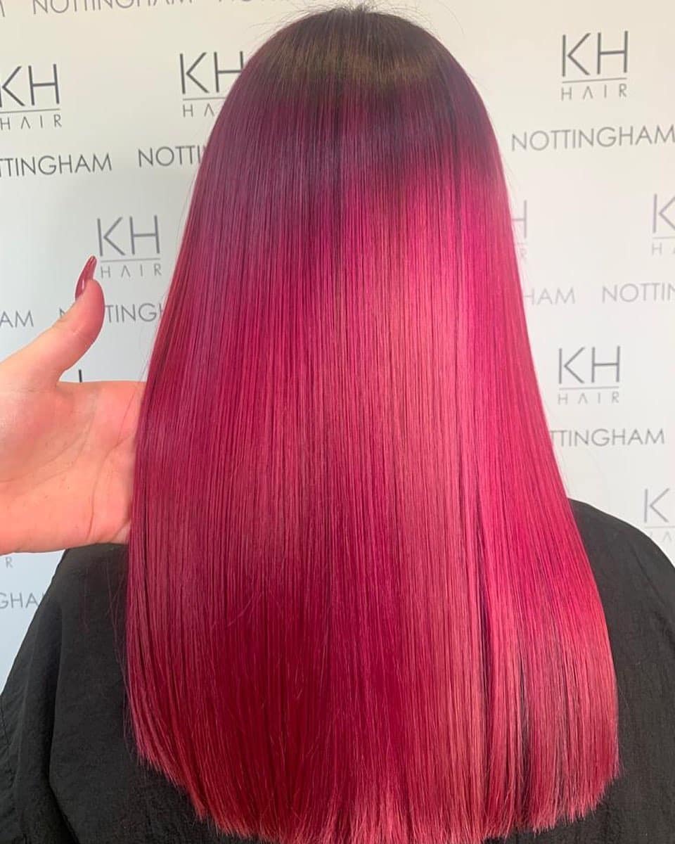 Soft Magenta hair shade