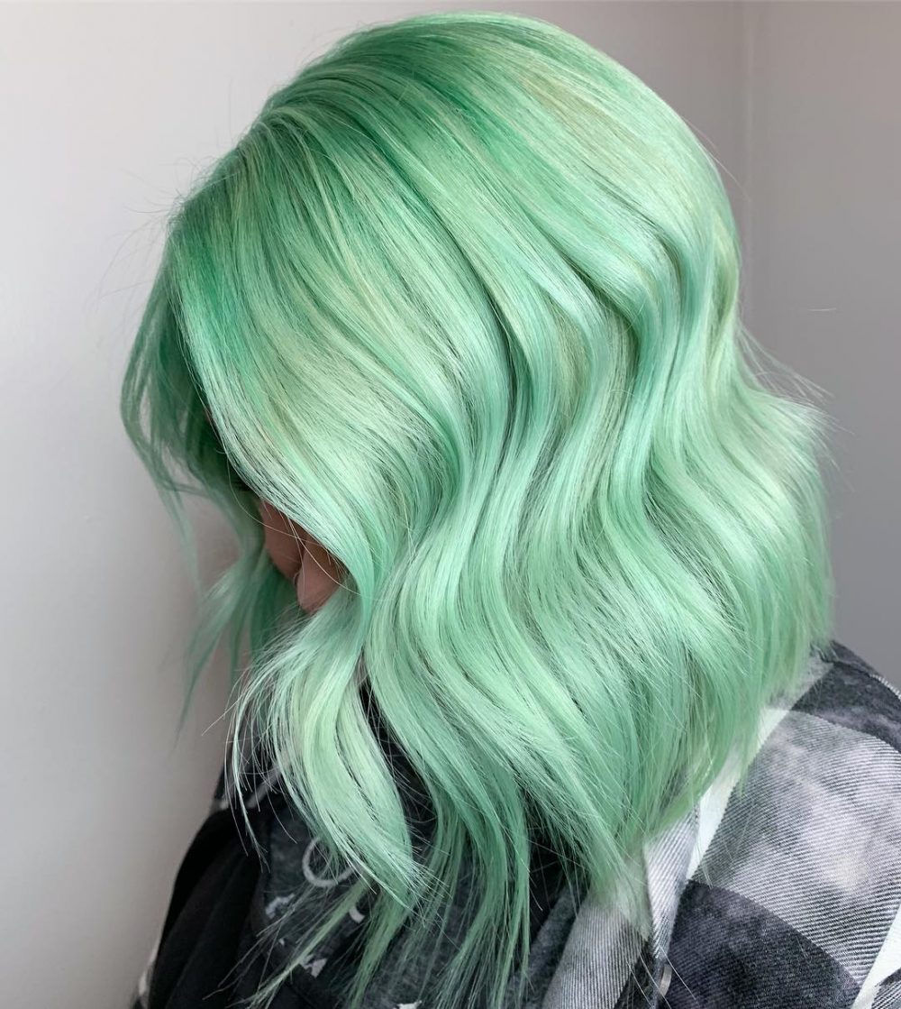 Soft Mint Hair Color