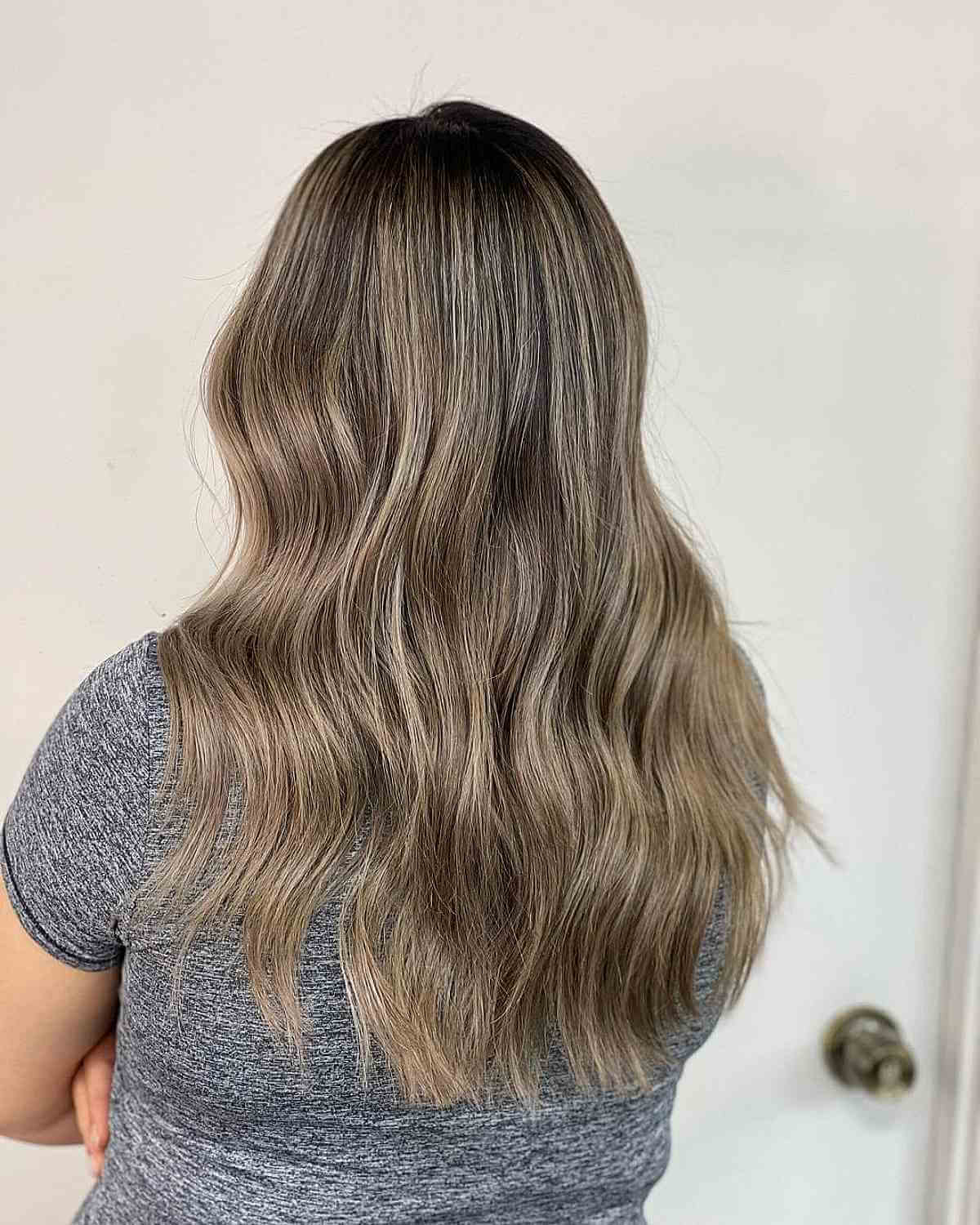 Soft Mushroom Blonde Babylights