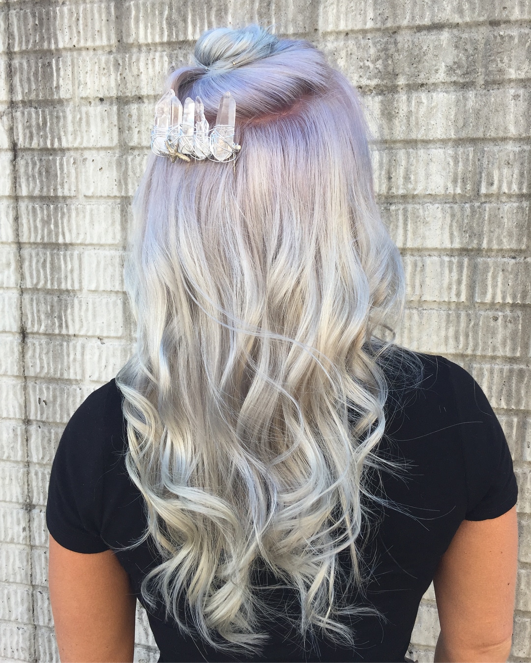 Soft Platinum White Pastel Hair Hue