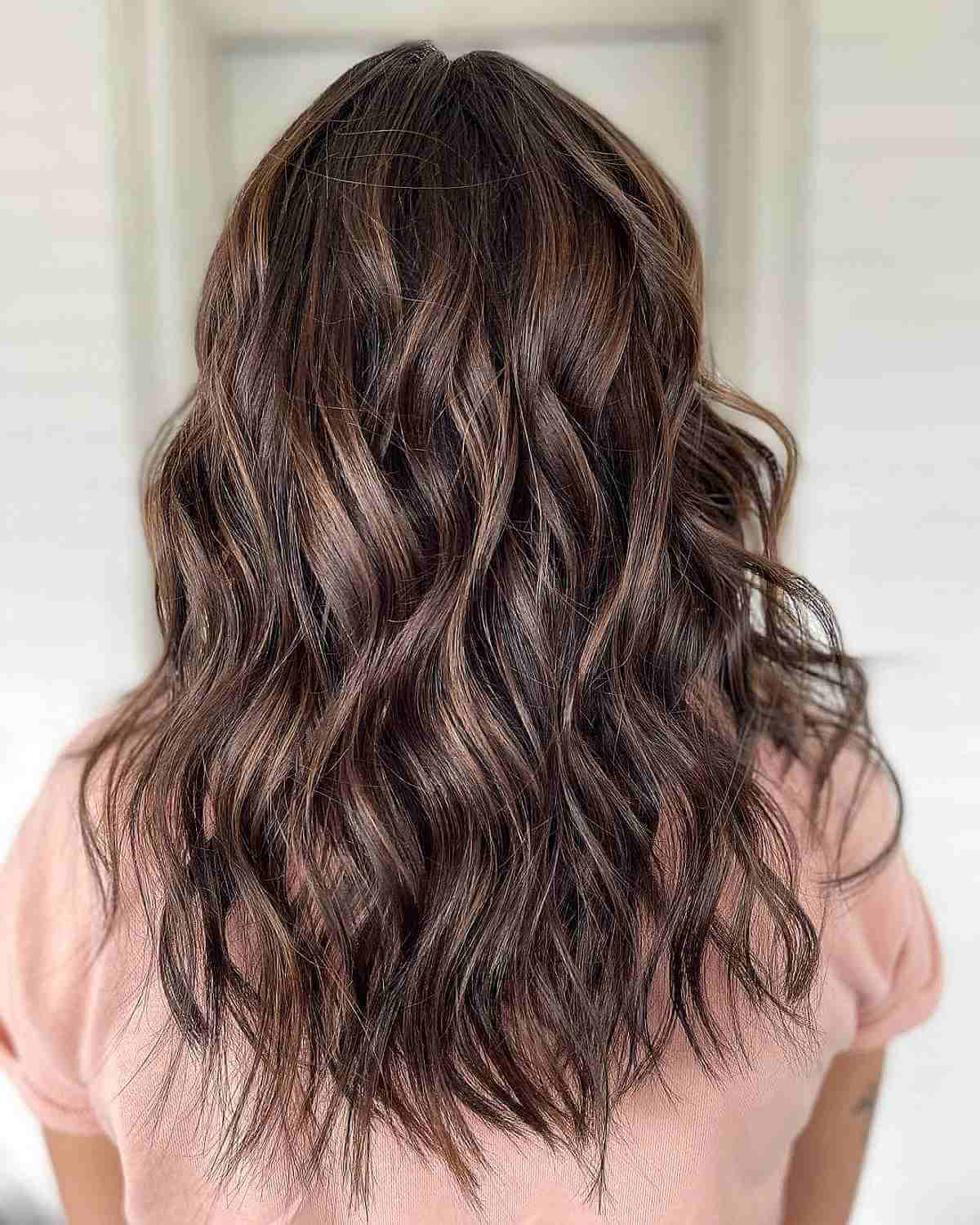 Soft Wavy Light Chocolate Balayage