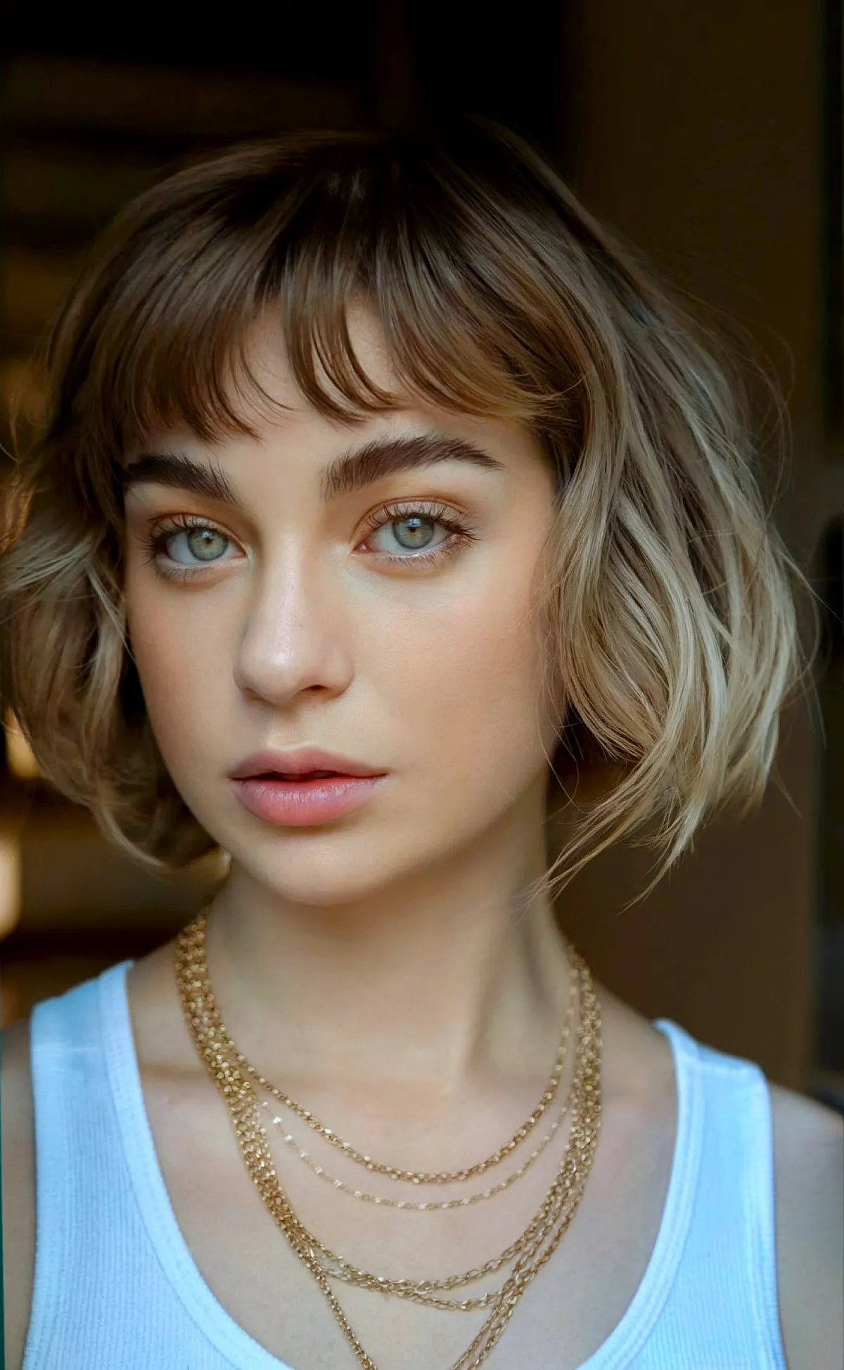 Textured French Bob on Chin-Length Fine Hair