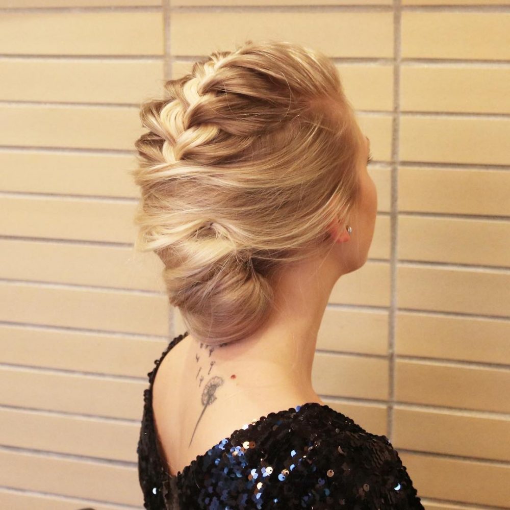 Sophisticated French Braid Updo hairstyle