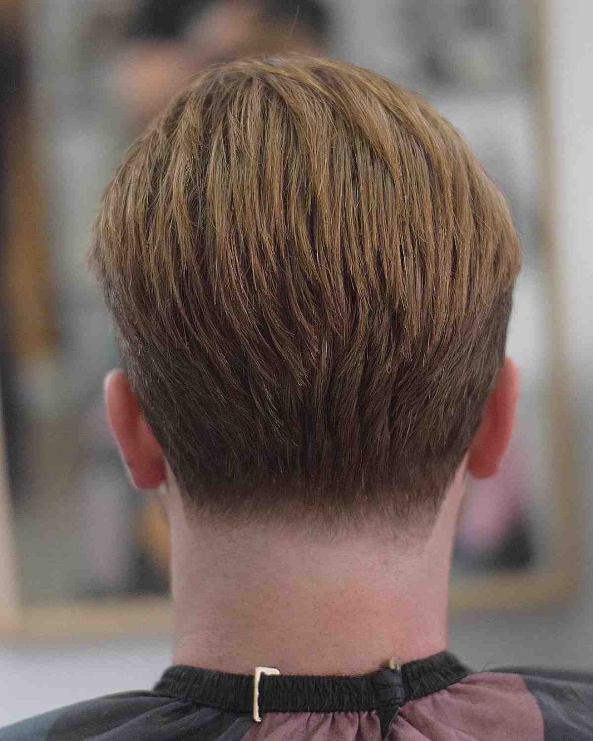 Squared Taper Neckline Haircut