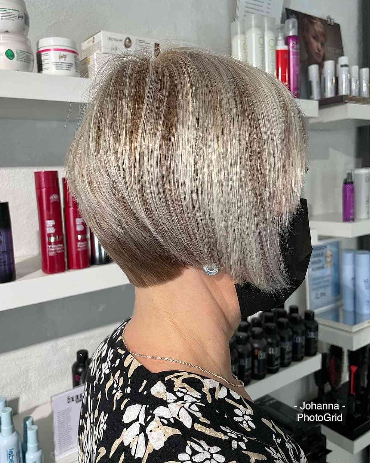 Stacked Layered Pixie Bob for Fine Hair
