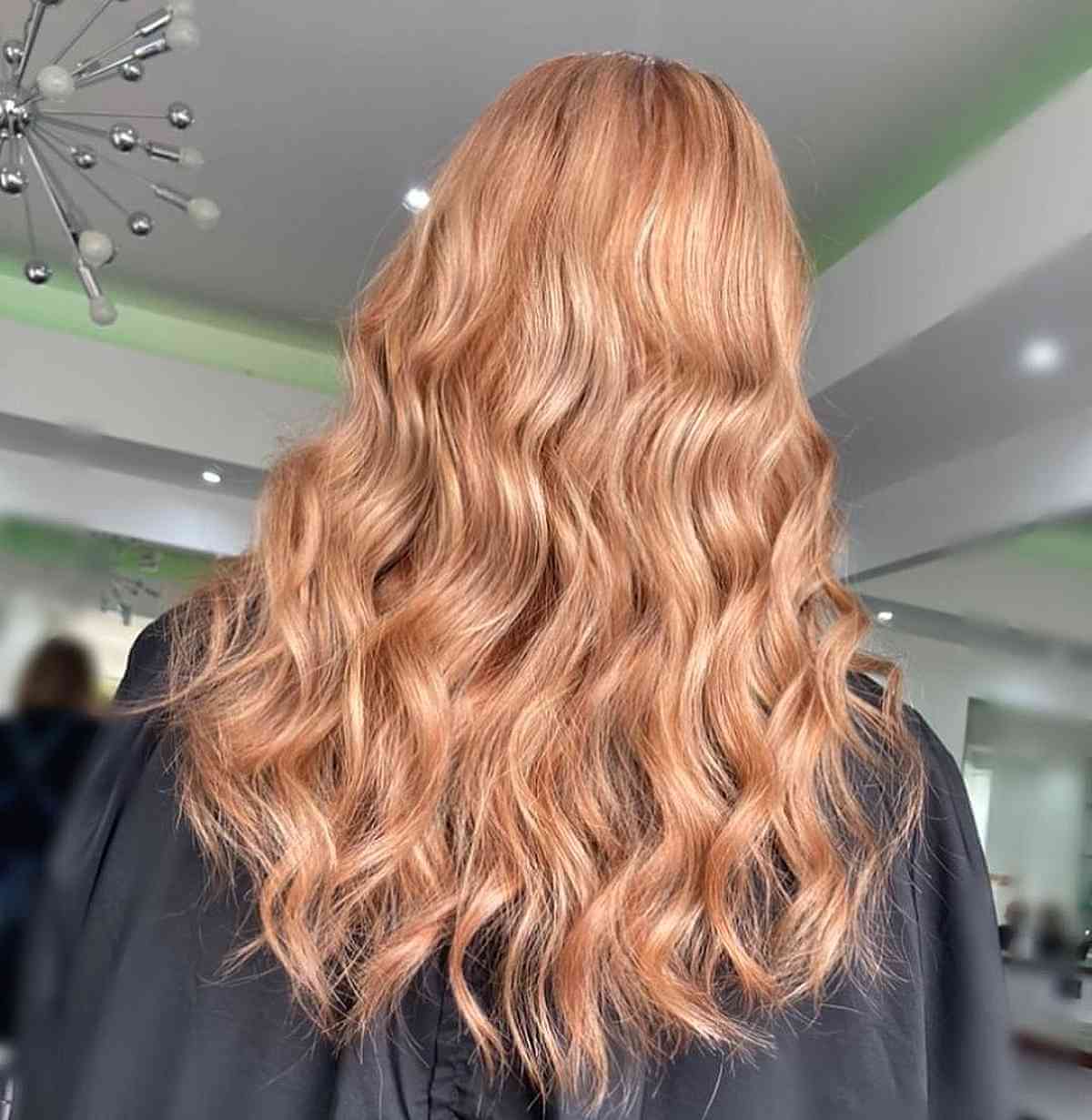 Light Strawberry Blonde Highlights and Shadows