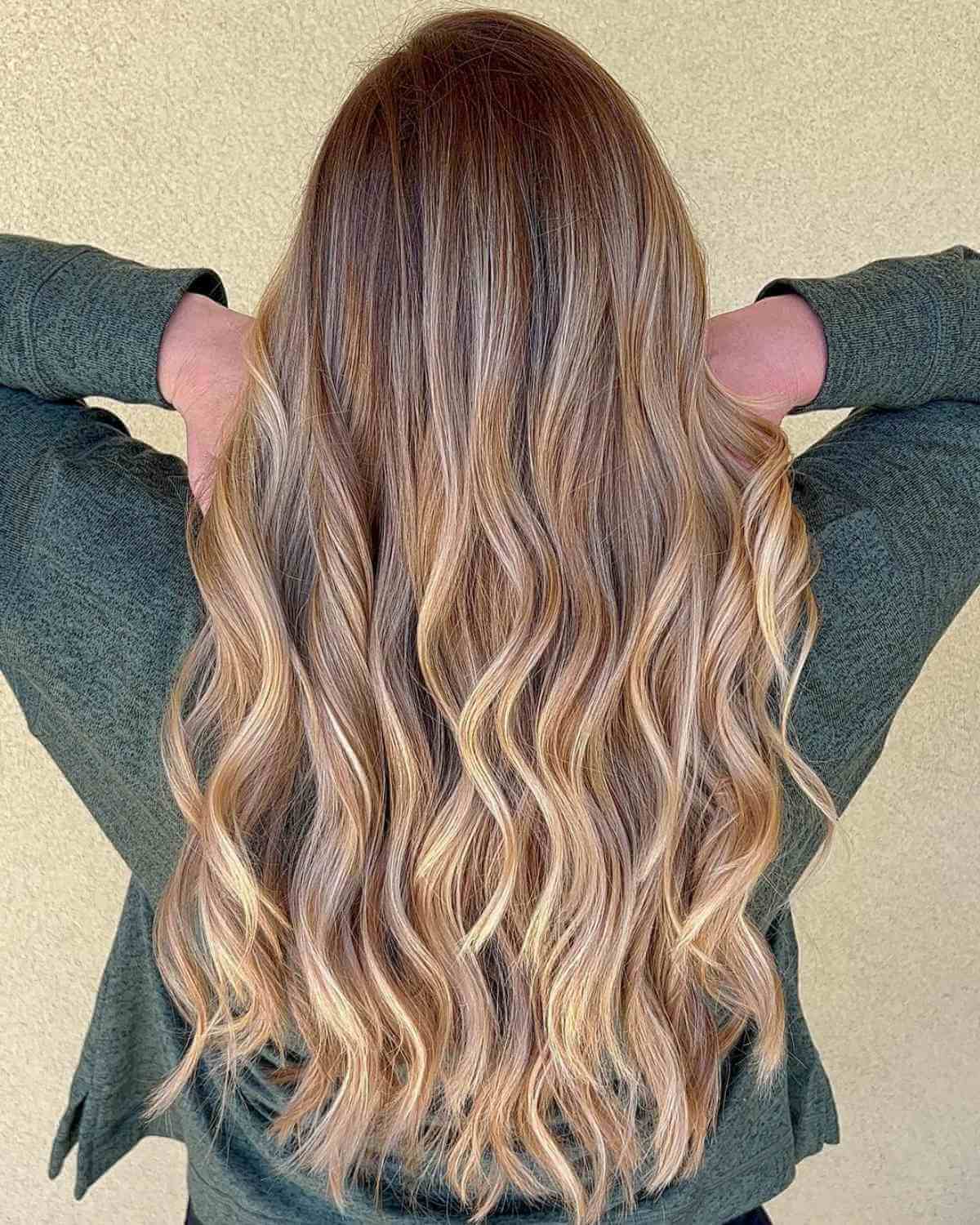 Strawberry Brown Balayage Hairstyle