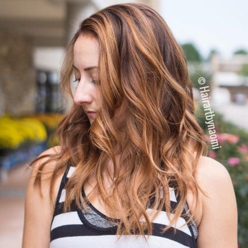 Stunning Amber Tones hairstyle