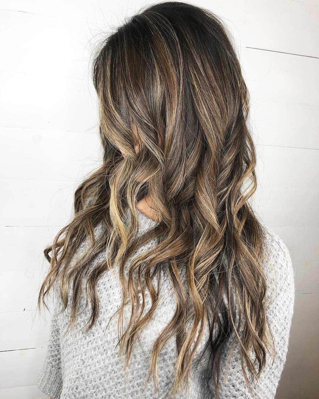 Stunning Ash Caramel Balayage
