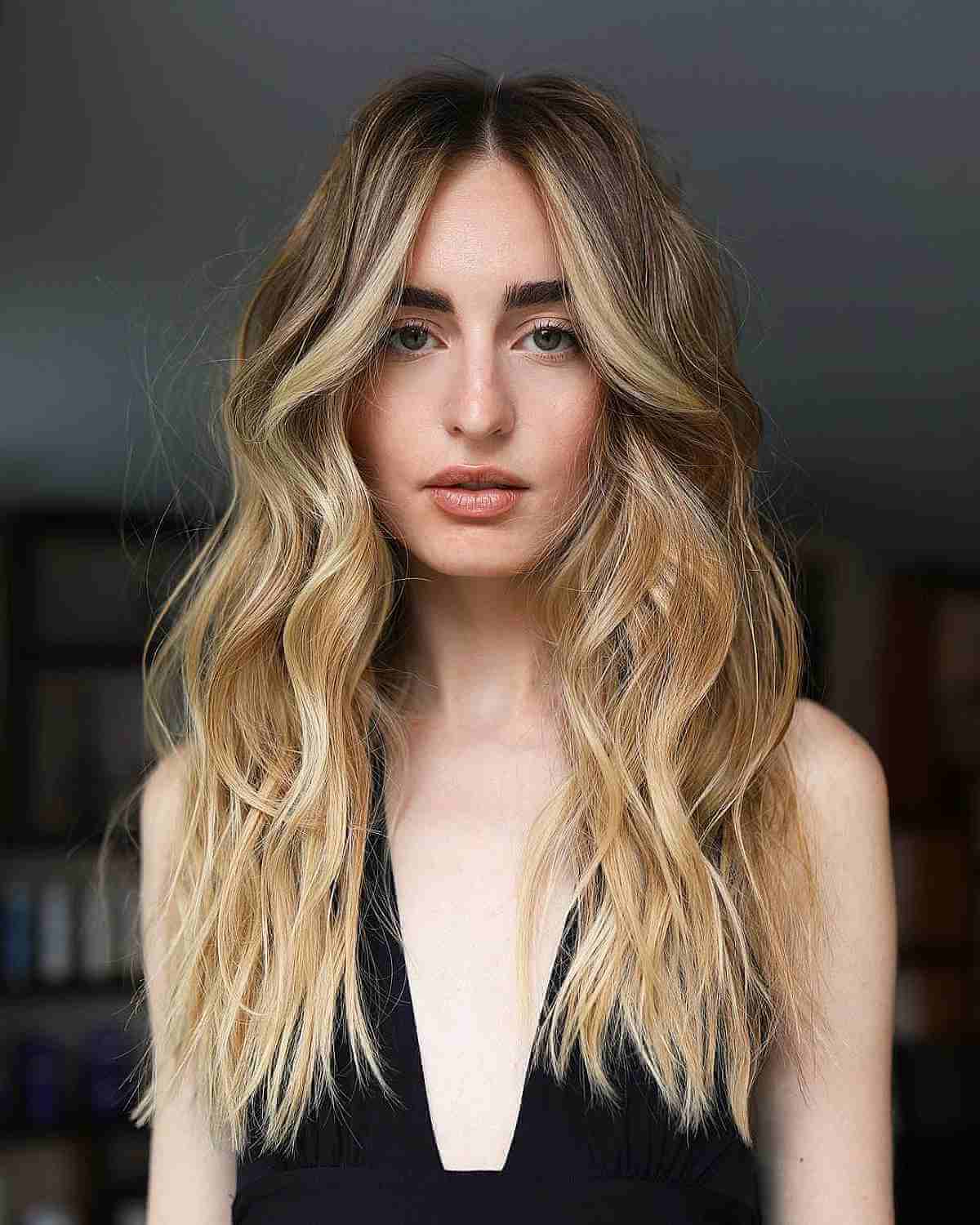 Stunning Blonde Long Textured Layers