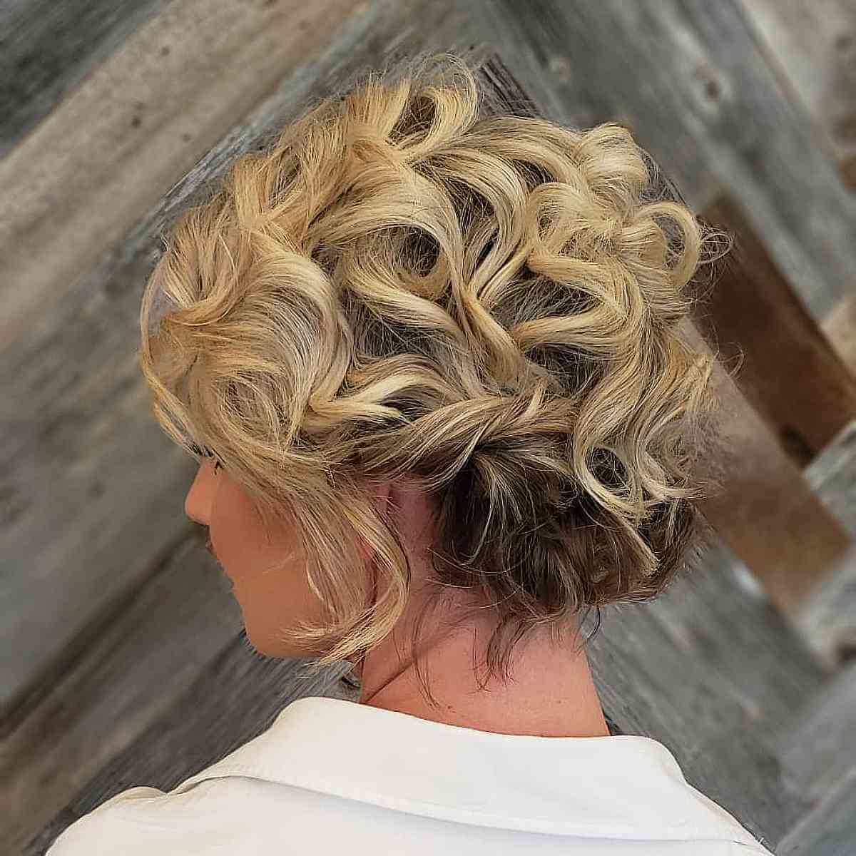 Stunning Bridal Updo for Short Hair