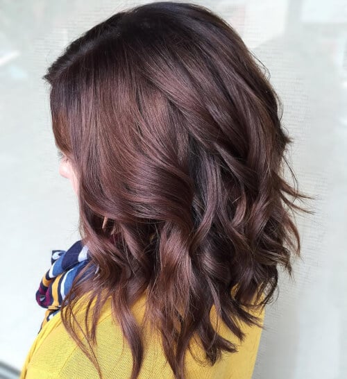 Stunning Chocolate Brown Burgundy Bob