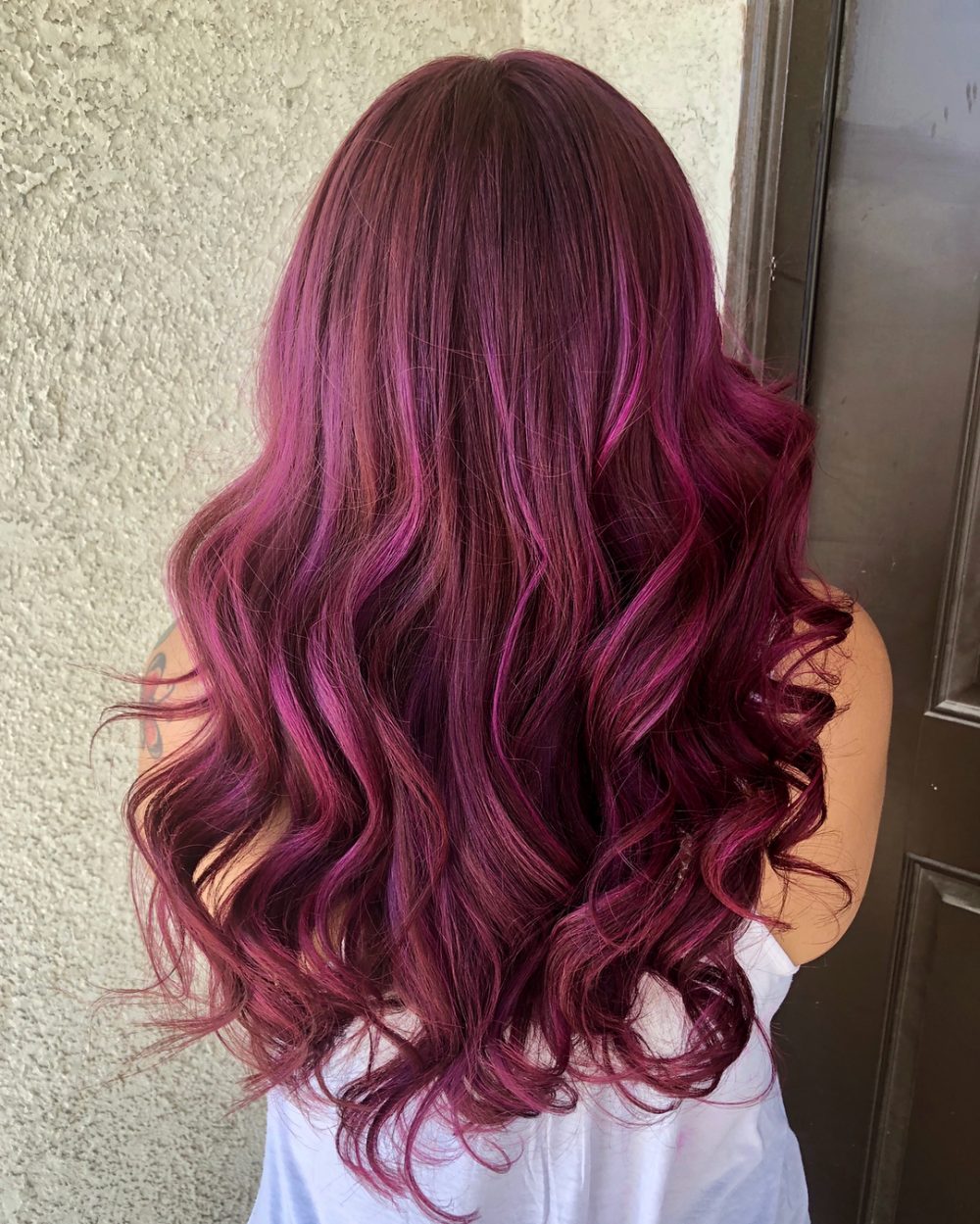 Stunning Dark burgundy with magenta undertones