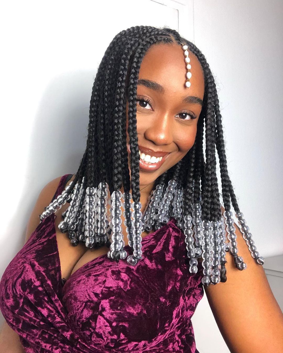 Stunning Fulani braids for medium-length hair