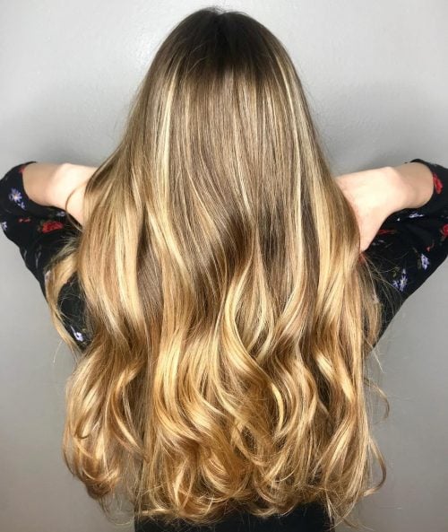 Stunning Golden Caramel Highlights