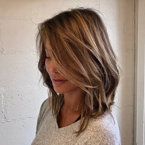 Stunning Layered Bob or Lob for Thinning Hair