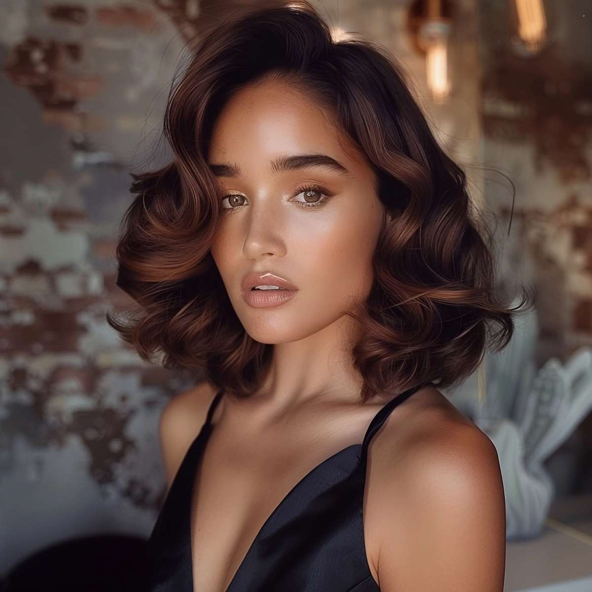 Stunning Medium Elegant Bob Hairstyle