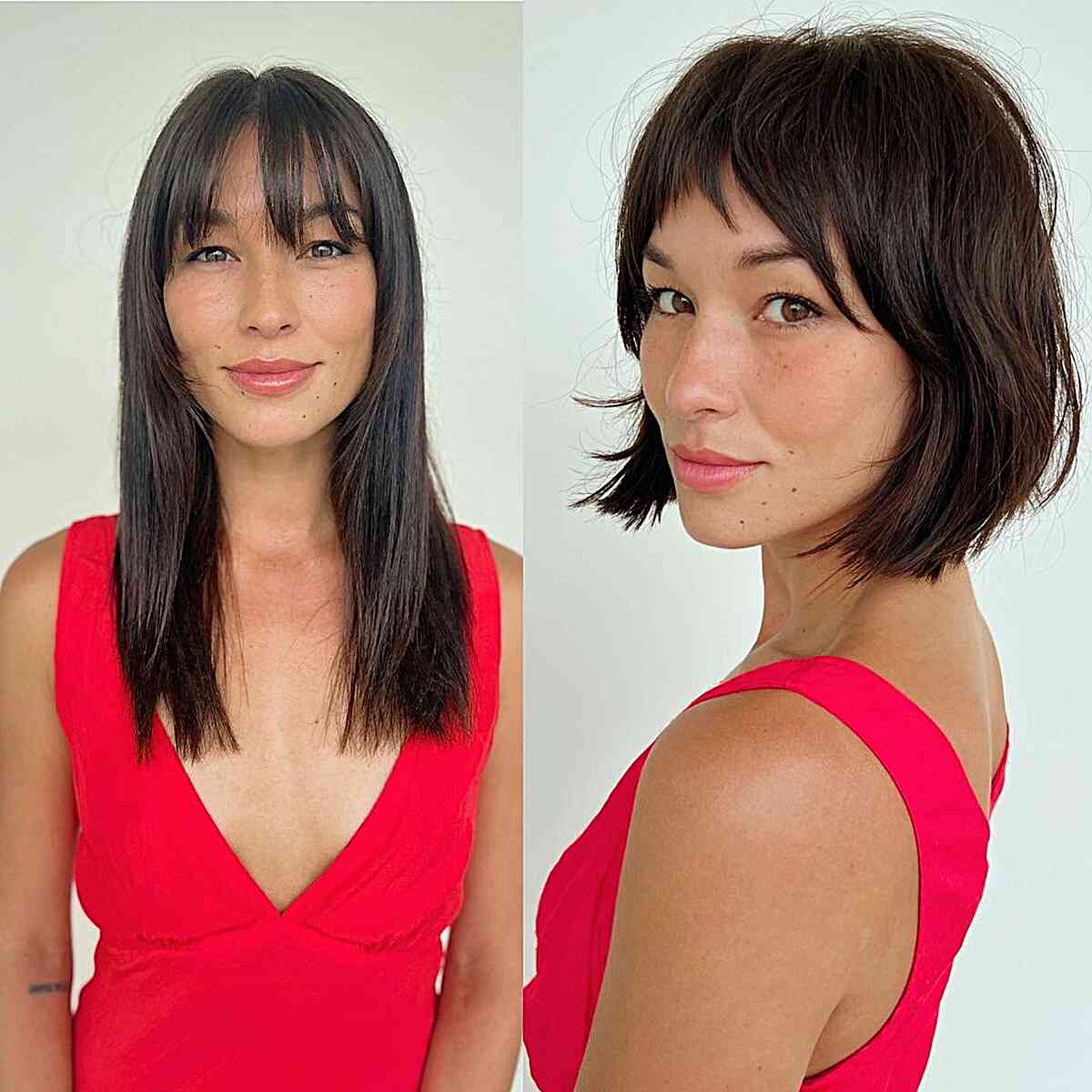 Charming Neck-Length Bob Transformation for Fine Hair